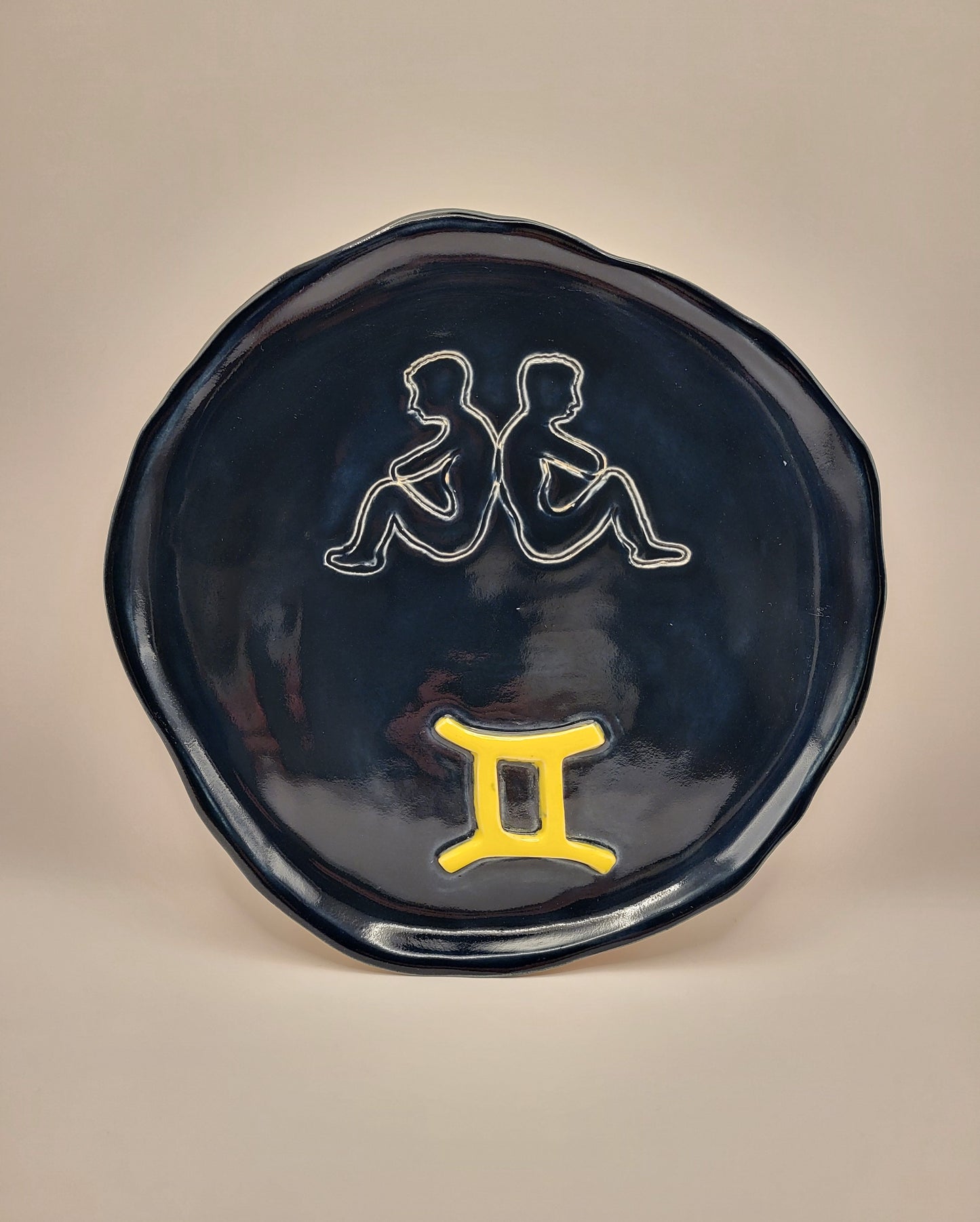 Assiette astro signe gémeaux