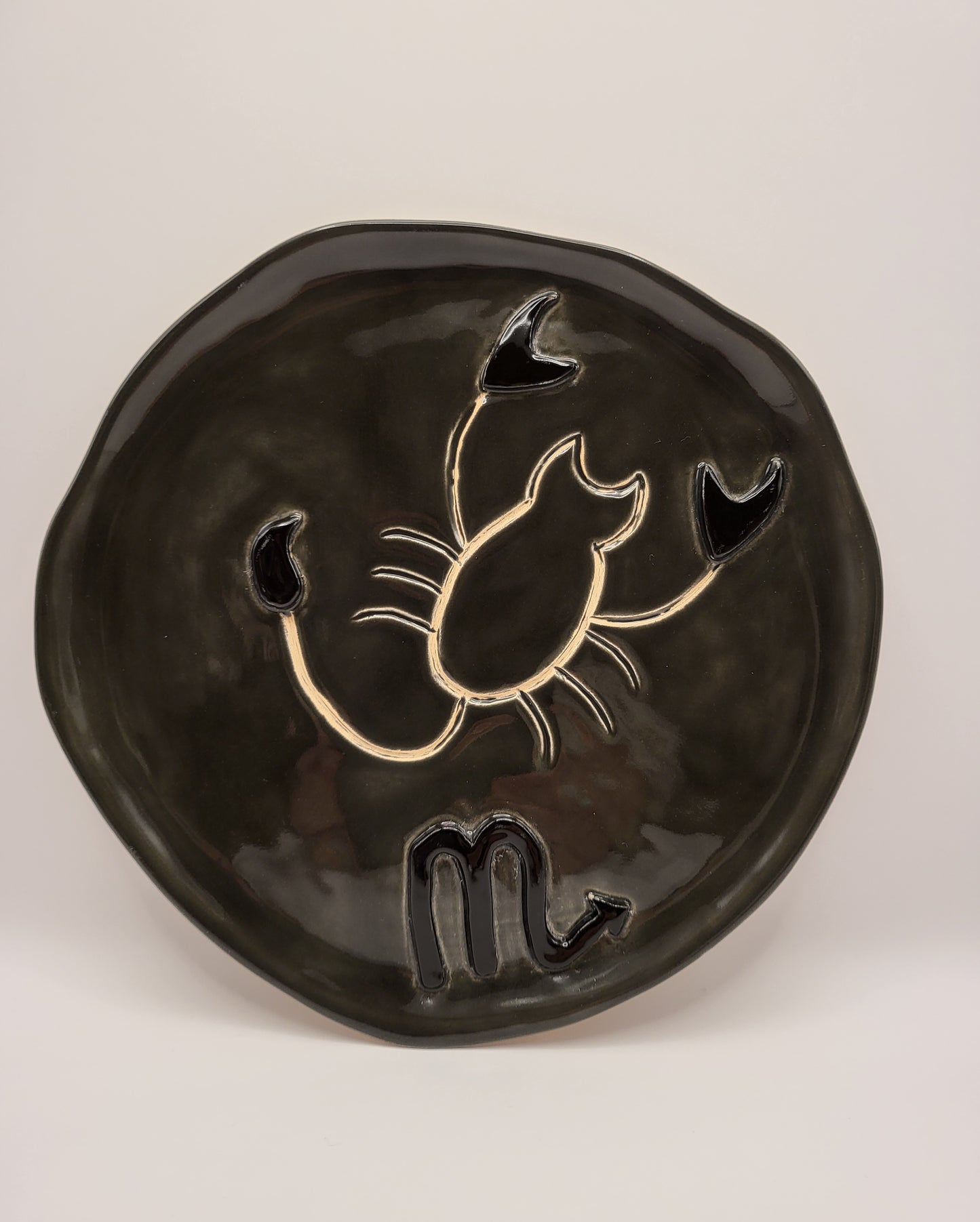 Assiette astro signe scorpion